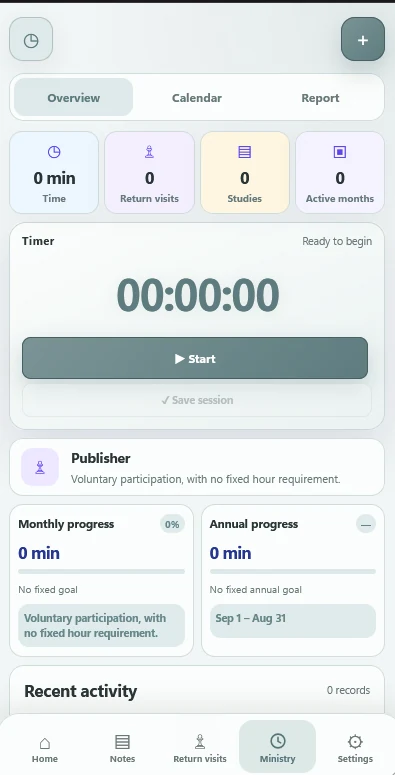 Notea ministry on mobile